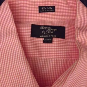 J. Crew Long Sleeve Dress Shirt (Pink/White)
